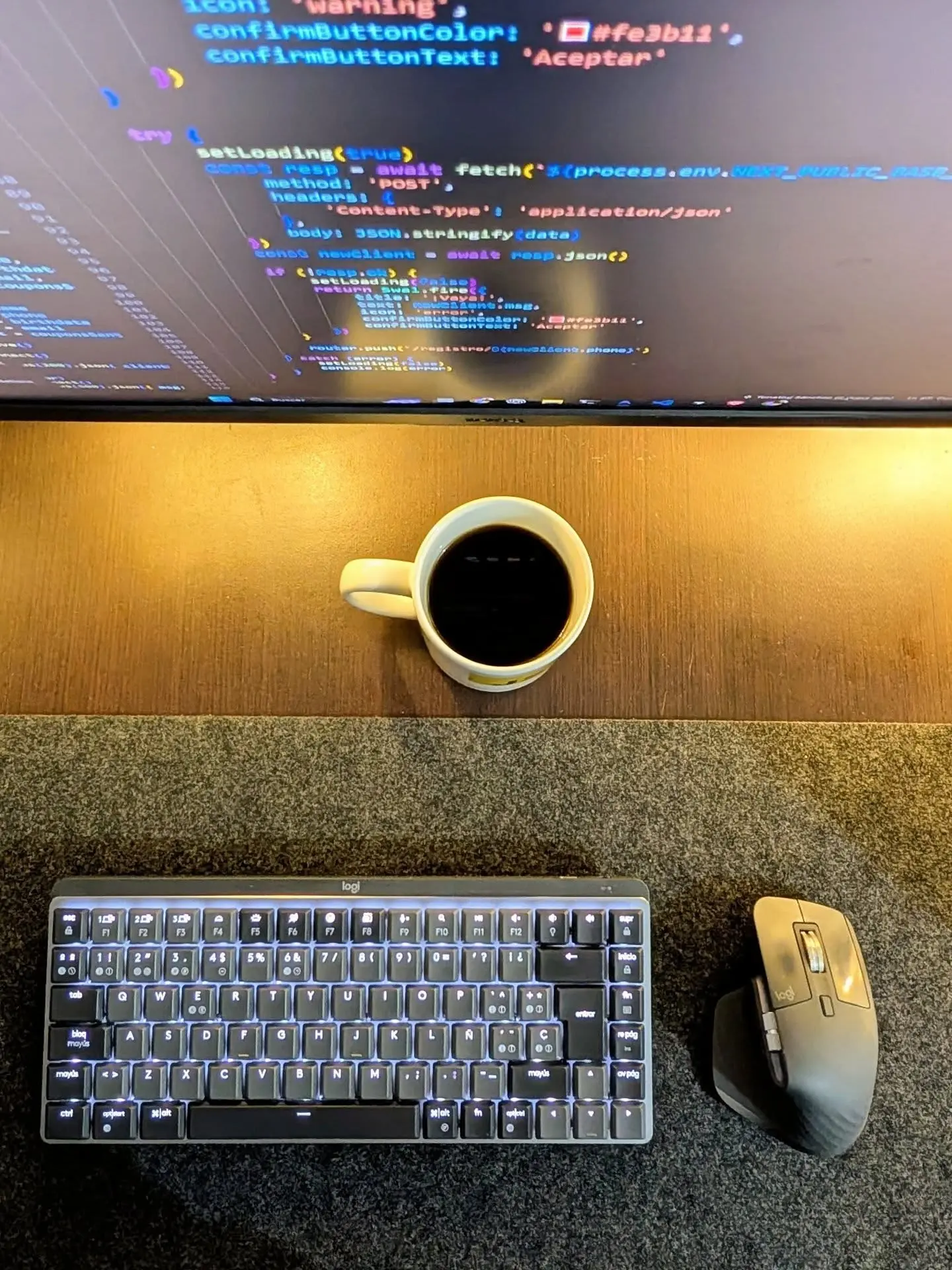 Vista del área de trabajo desde otro ángulo